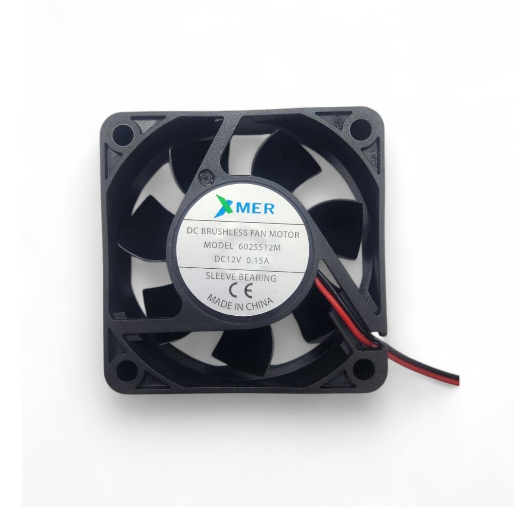 60X60X25mm 12V 0.15A 2P Xmer Fan 4000rpm