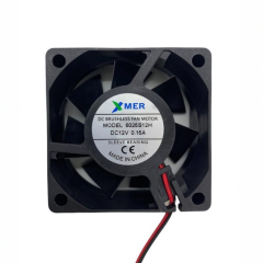 60X60X25mm 12V 0.15A 2P Xmer Fan