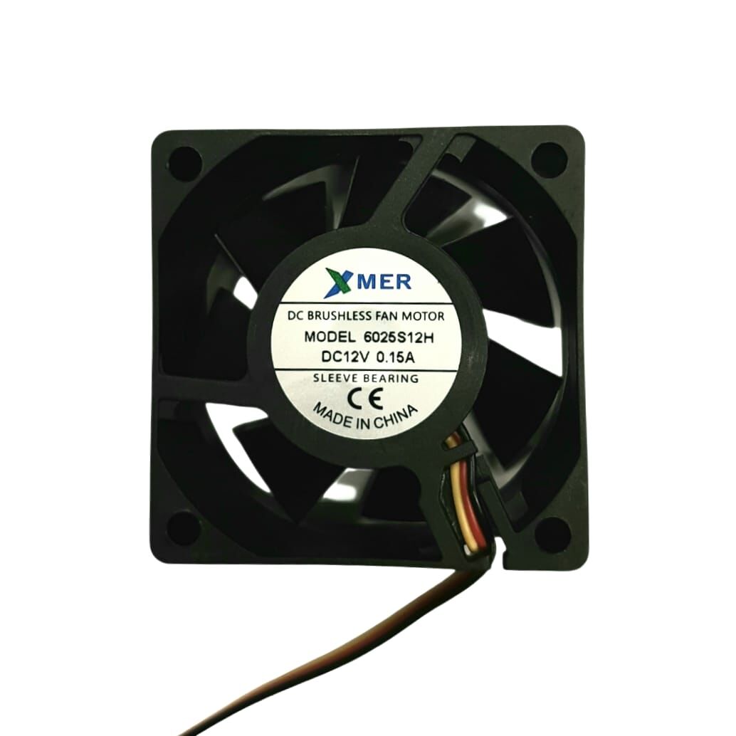 60x60x25mm 12V 0.15A 3P 4000RPM Xmer Fan