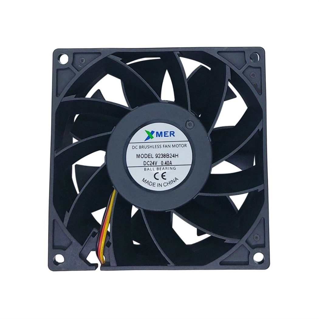 92X92X38mm Rulmanlı 24V 0.40A 3P  Xmer Fan
