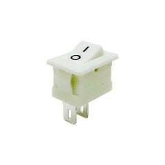 Mini Anahtar Beyaz  On-Off 2P AF120B