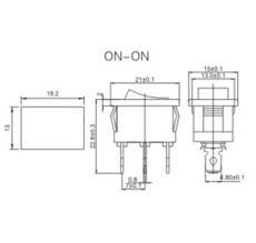 Mini Anahtar Siyah On-(Mom) Yaylı 3Pin AF125