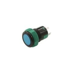 19mm Plastik Ledli Yaylı Buton Mavi P57
