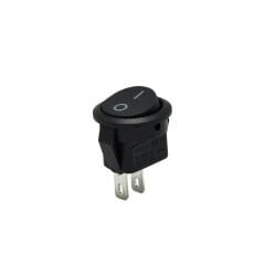 Yuvarlak Mini Anahtar Siyah On-Off 2Pin AF134E