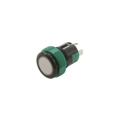 19mm Plastik Ledli Yaylı Buton Beyaz P59