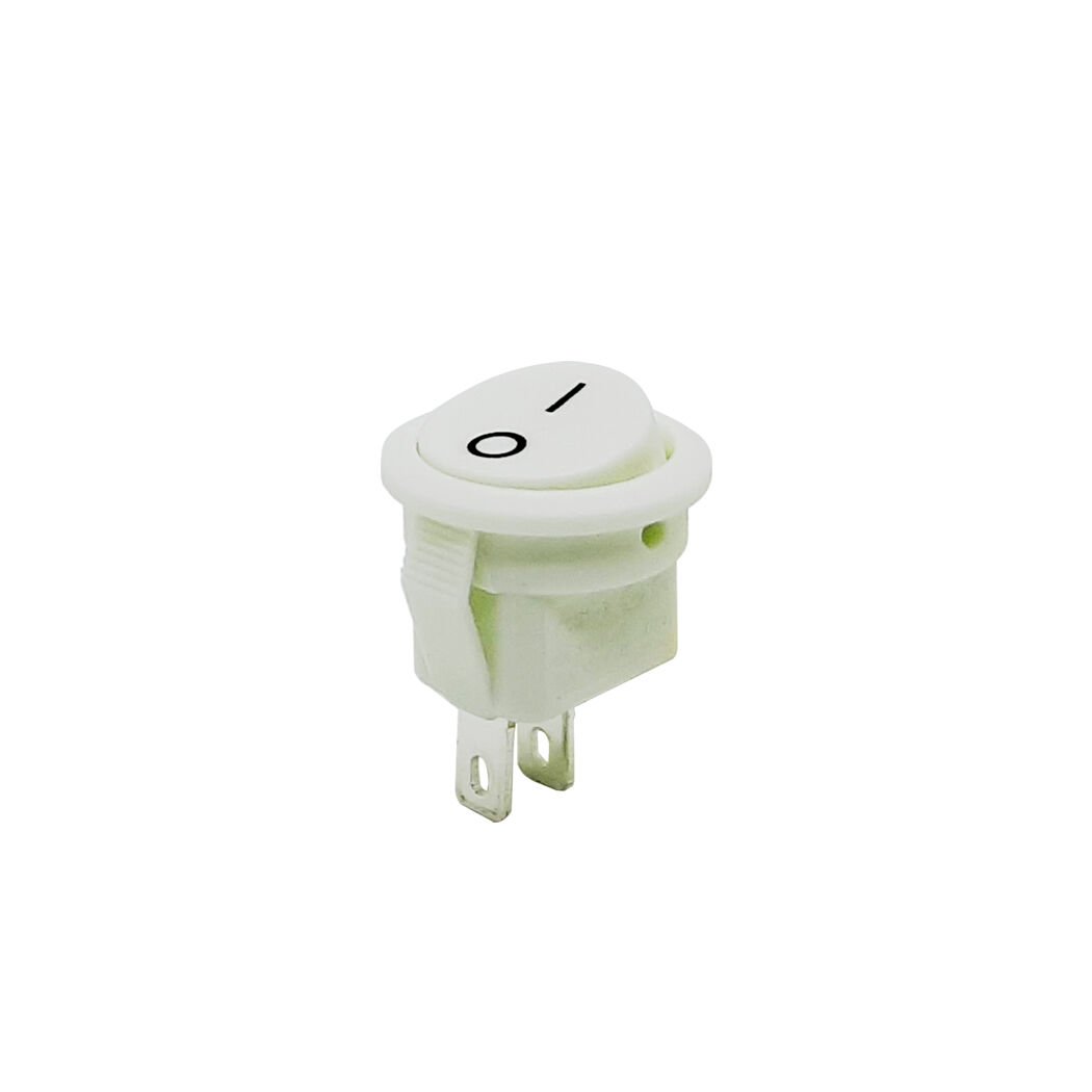 Yuvarlak Mini Anahtar Beyaz On-Off 2Pin AF134E