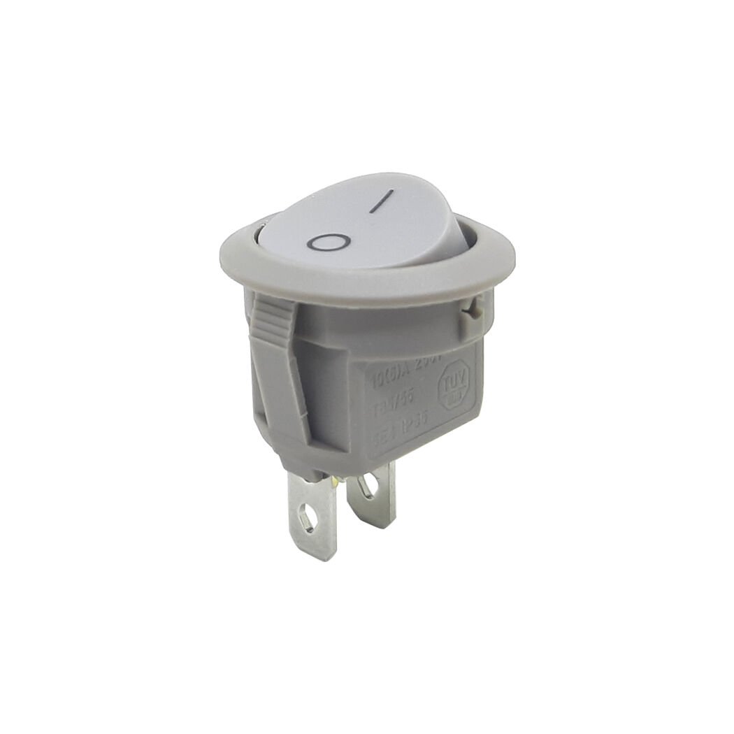 Yuvarlak Anahtar Gri On-Off 2Pin AF133B