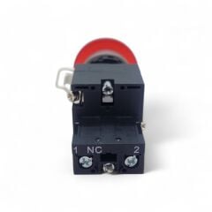 22mm Işıklı Kırmızı Stop Mantar Buton NC Kontak Yaylı IP65