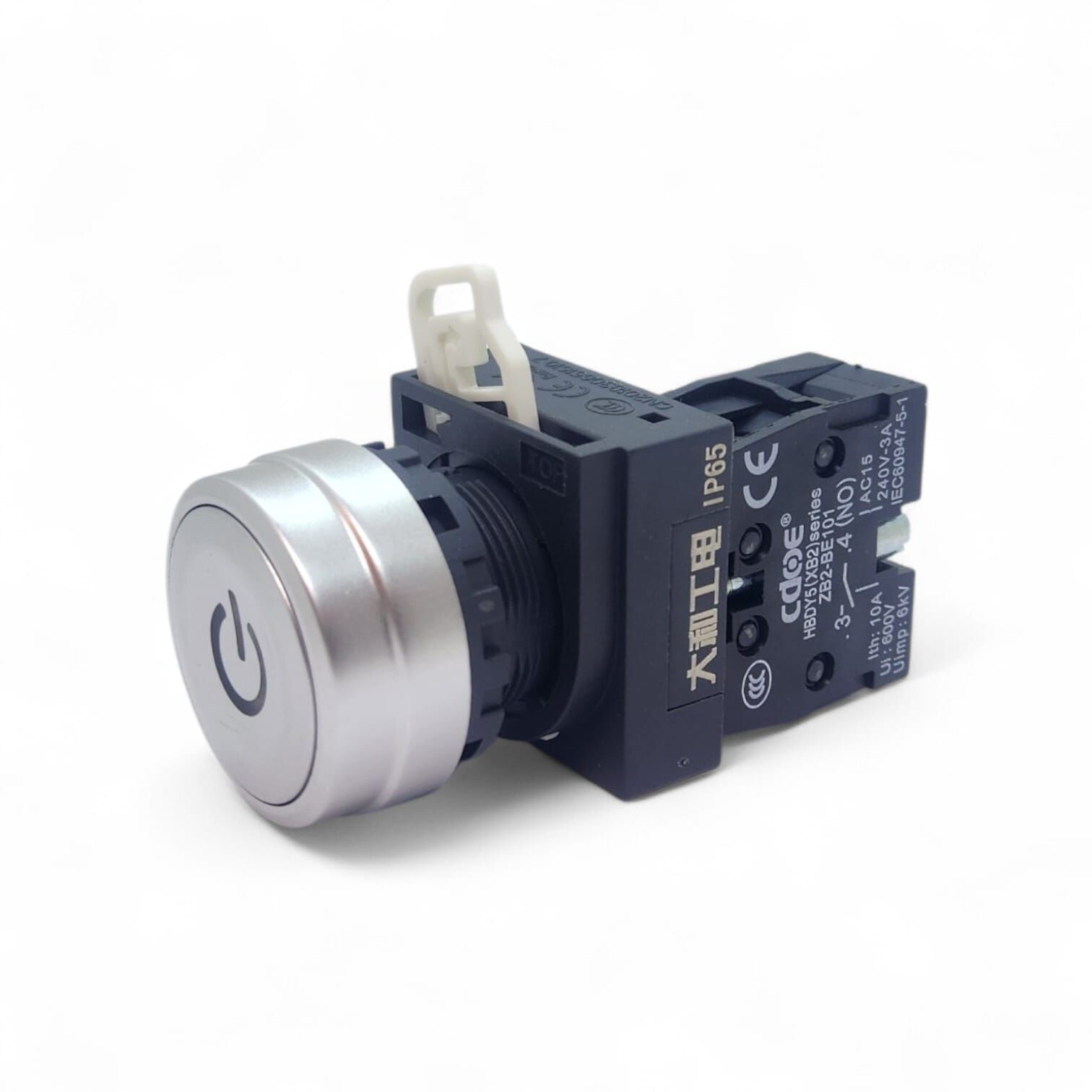 22mm Işıksız Start Butonu NO Kontak Kalıcı IP65