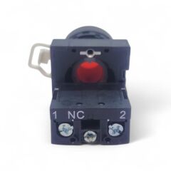 22mm Işıksız Kırmızı Stop Butonu NC Kontak Kalıcı IP65