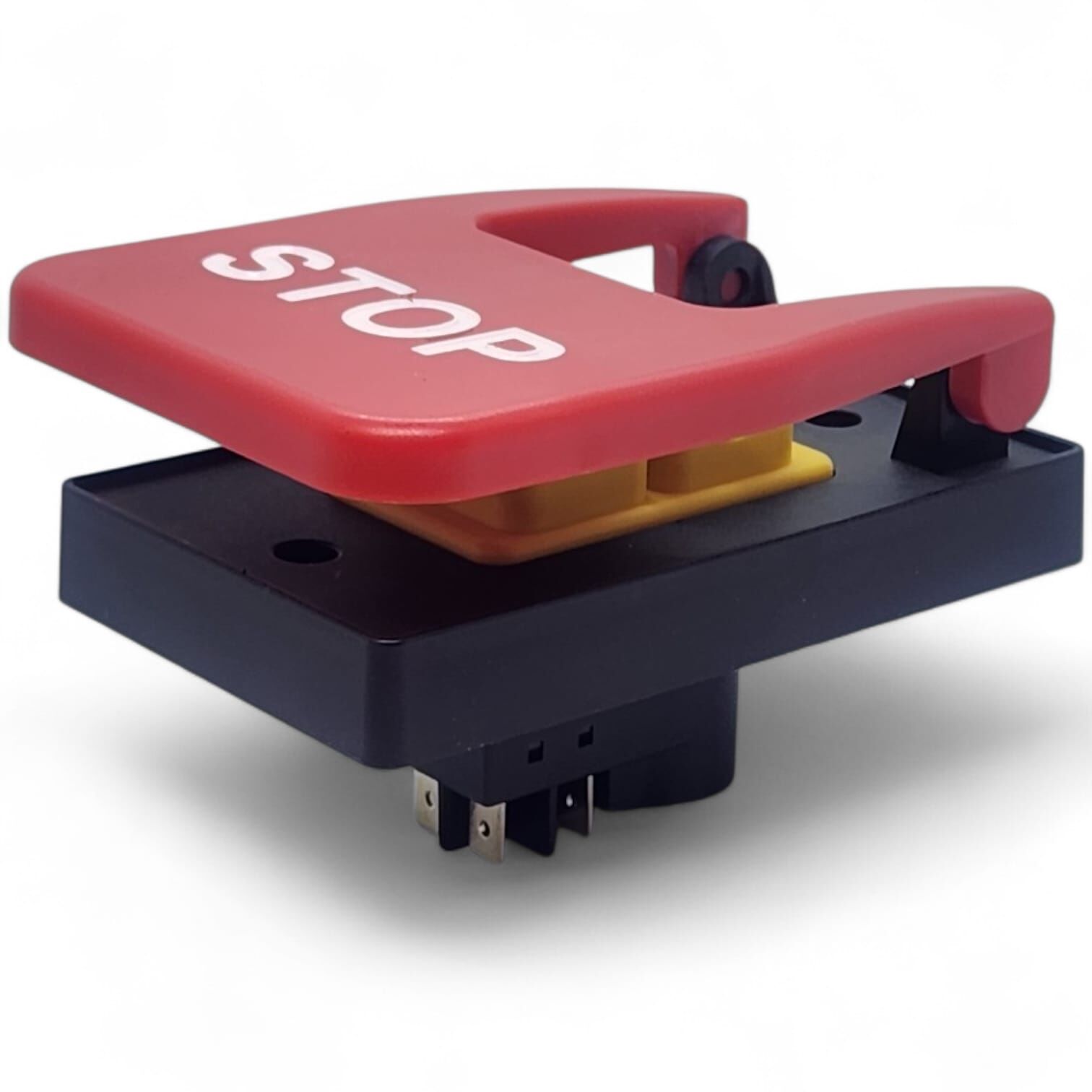 Zcd-02E 5Pin Sarı Elektromanyetik Buton Kapaklı