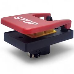 Zcd-02E 5Pin Sarı Elektromanyetik Buton Kapaklı