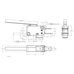Micro Swıtch Yeşil Paletsiz 16A (Pin 6.3Mm) Af176-0