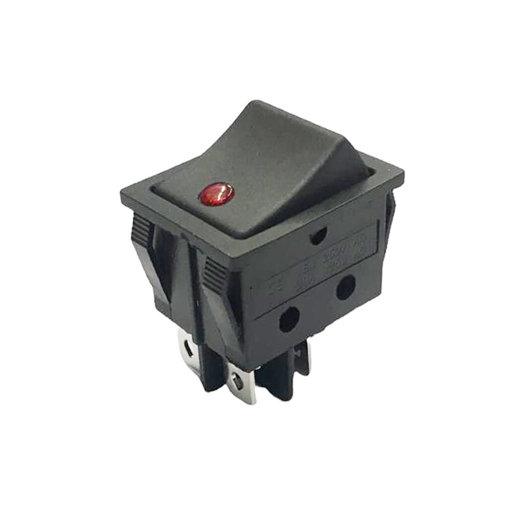 Geniş Anahtar Nokta Işıklı On-Off (12V) 4Pin AF104D