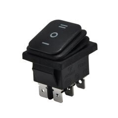 Geniş Anahtar Işıksız Körüklü On-Off-On 6Pin AF108W