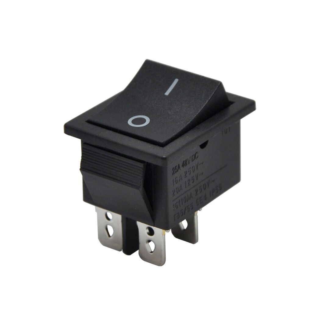 Geniş Anahtar Işıksız On-Off 4Pin AF106