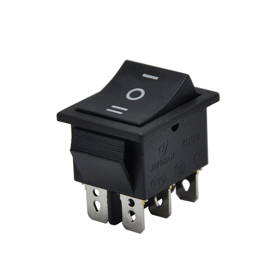 Geniş Anahtar Işıksız On-Off-On 6Pin AF108