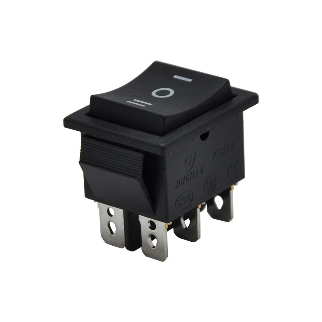 Geniş Anahtar Işıksız (Mom)-Off-(Mom) Yaylı 6Pin AF110