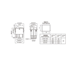 İkili Anahtar Işıklı Kırmızı On-Off (12V) 6Pin AF101A