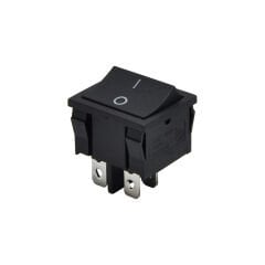 Orta Boy Anahtar Işıksız Siyah Off-(Mom) Yaylı 4Pin AF128