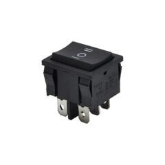 Orta Boy Anahtar Işıksız Siyah On-Off-On 6Pin AF130