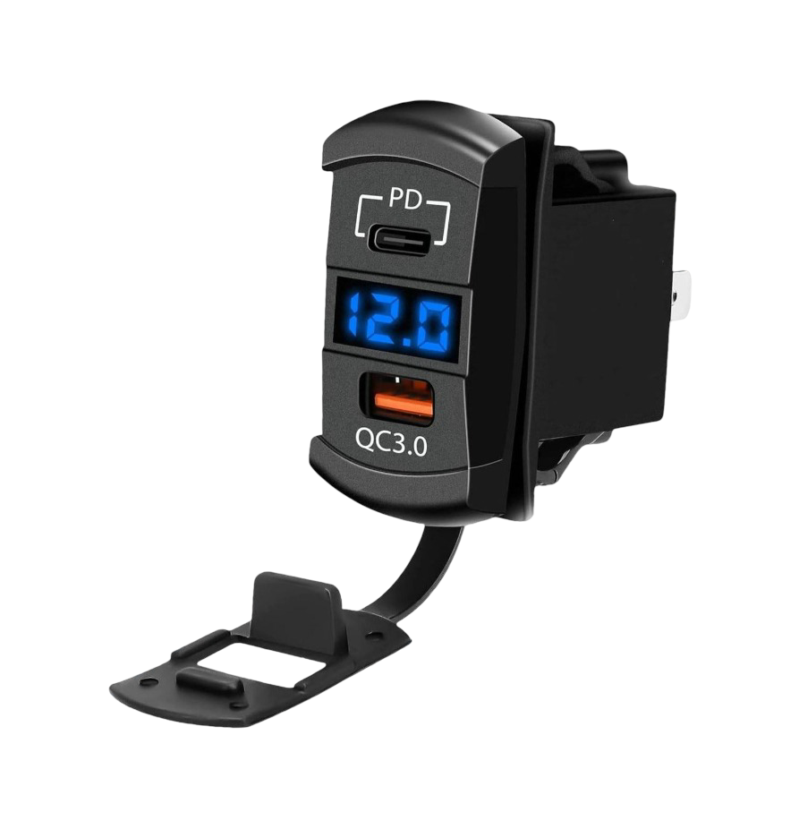 AF266C6  Marin Tip Voltmetreli 2'li USB 3.0 + TYPE-C