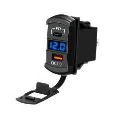 AF266C6  Marin Tip Voltmetreli 2'li USB 3.0 + TYPE-C