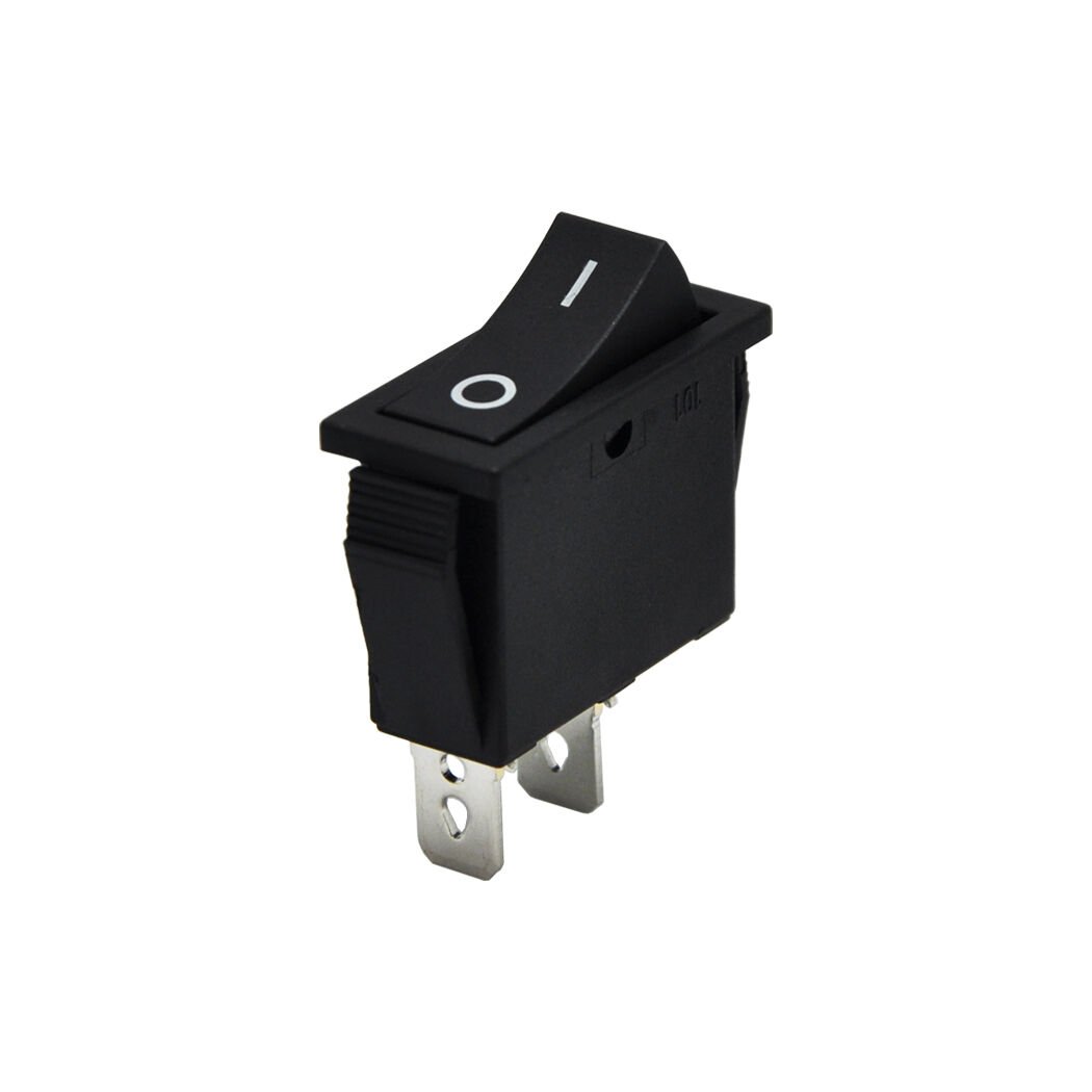 Tekli Dar Anahtar Işıksız Siyah On-Off 2Pin AF114