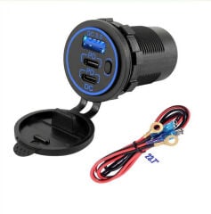 Çift PD + USB Şarj Soketi AF266C7