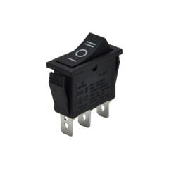 Tekli Dar Anahtar Işıksız Siyah On-Off-On 3Pin AF115