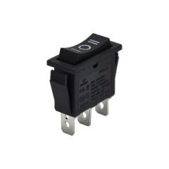 Tekli Dar Anahtar Işıksız Siyah (Mom)-Off-(Mom) 3Pin Yaylı AF117