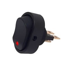 Oval ASW Serisi Kırmızı LEDLİ On-Off 12V 20A 3Pin AF132A-2