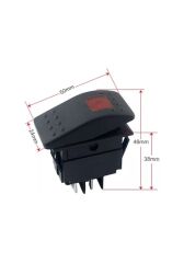Marine Switch On-Off 12V LEDLİ 4Pin AF134M