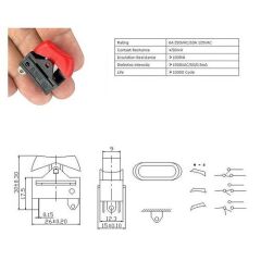 Saç Kurutma Anahtarı 0-1-2 Kırmızı AF209