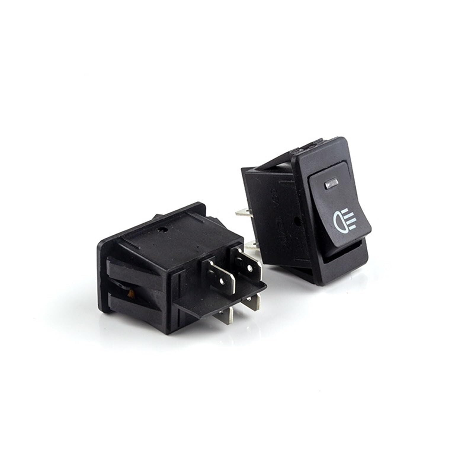 Oto Anahtarı Nokta Işıklı Kırmızı, Far Logolu On-Off (12V-24V) 4Pin AF113B