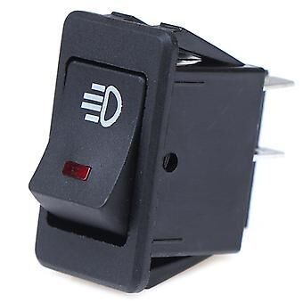 Oto Anahtarı Nokta Işıklı Kırmızı, Far Logolu On-Off (12V-24V) 4Pin AF113B