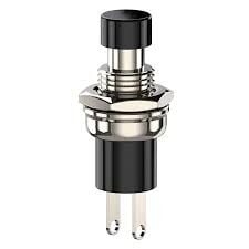 7mm Buton Diyafon Mini Siyah AF177