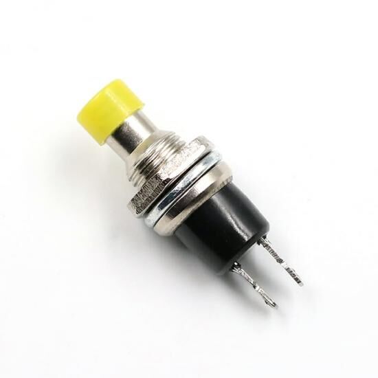 7mm Buton Diyafon Mini Sarı AF177