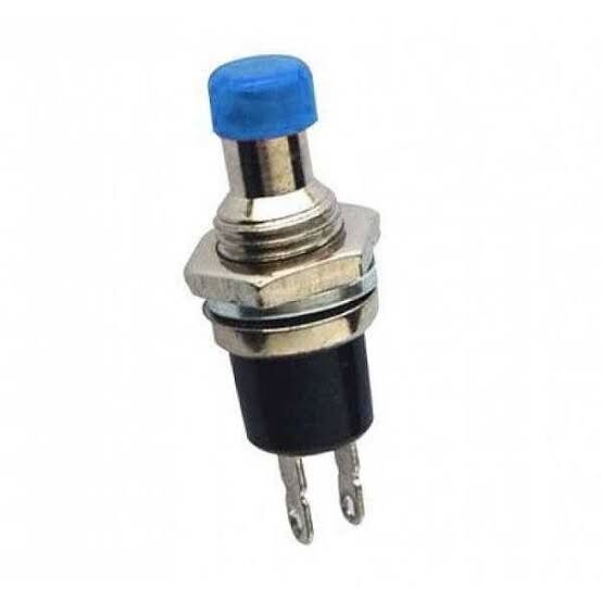 7mm Buton Diyafon Mini Mavi AF177