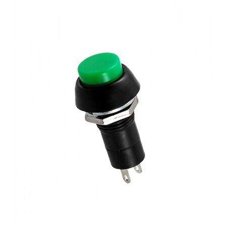 12mm Buton Plastik Yaylı PBS11B Yeşil AF186