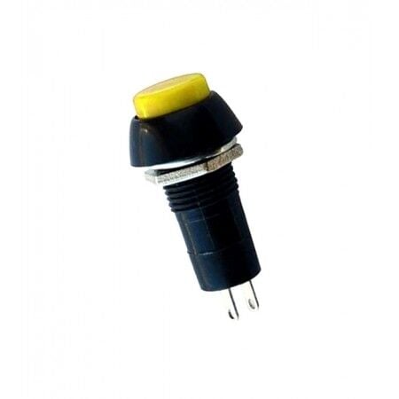 12mm Buton Plastik Yaylı PBS11B Sarı AF186
