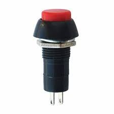 10mm Buton Plastik On-Off PBS20A Kırmızı AF190