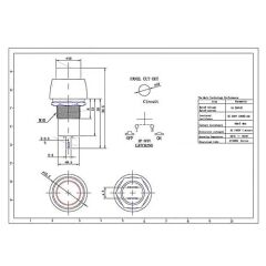 10mm Buton Plastik On-Off PBS20A Kırmızı AF190
