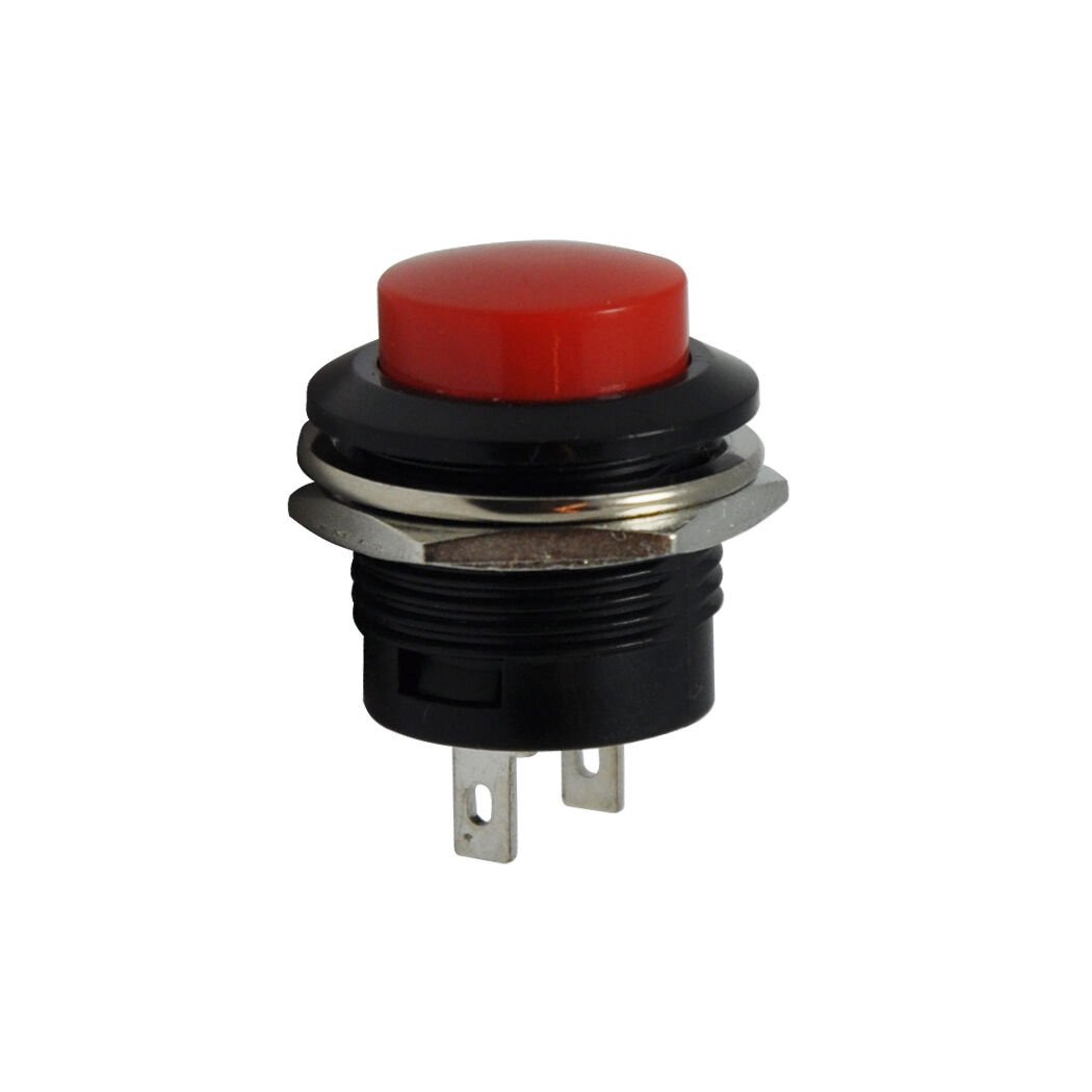 16mm Buton Plastik Kırmızı AF180A