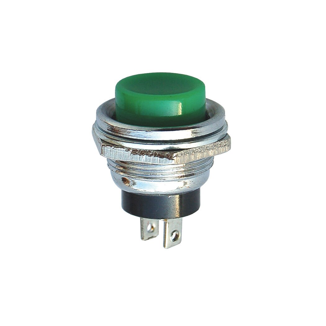 16mm Buton Metal Yeşil AF180