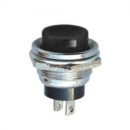 16mm Buton Metal Siyah AF180