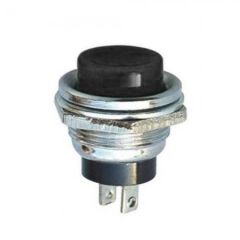 16mm Buton Metal Siyah AF180