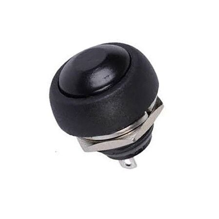 12mm Plastik Buton PBS33B Siyah AF184