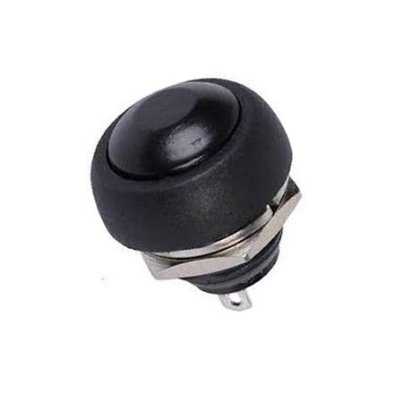 12mm Plastik Buton PBS33B Siyah AF184