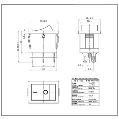 Yükseltici Anahtarı On-On 6P Af121-6